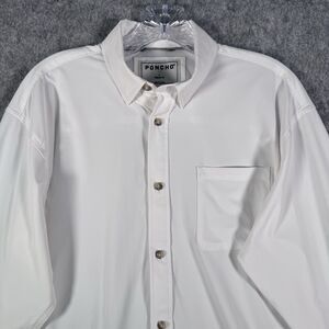Poncho Outdoors Shirt Mens Size Small Long Sleeve Button Down Shirt Lightweight